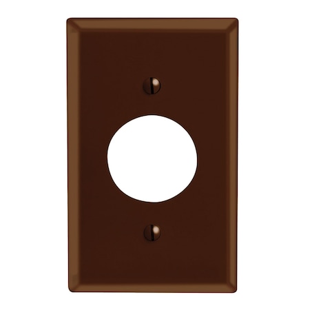 Leviton Leviton Brown 1 gang Plastic Outlet Wall Plate 1 pk 85004-000